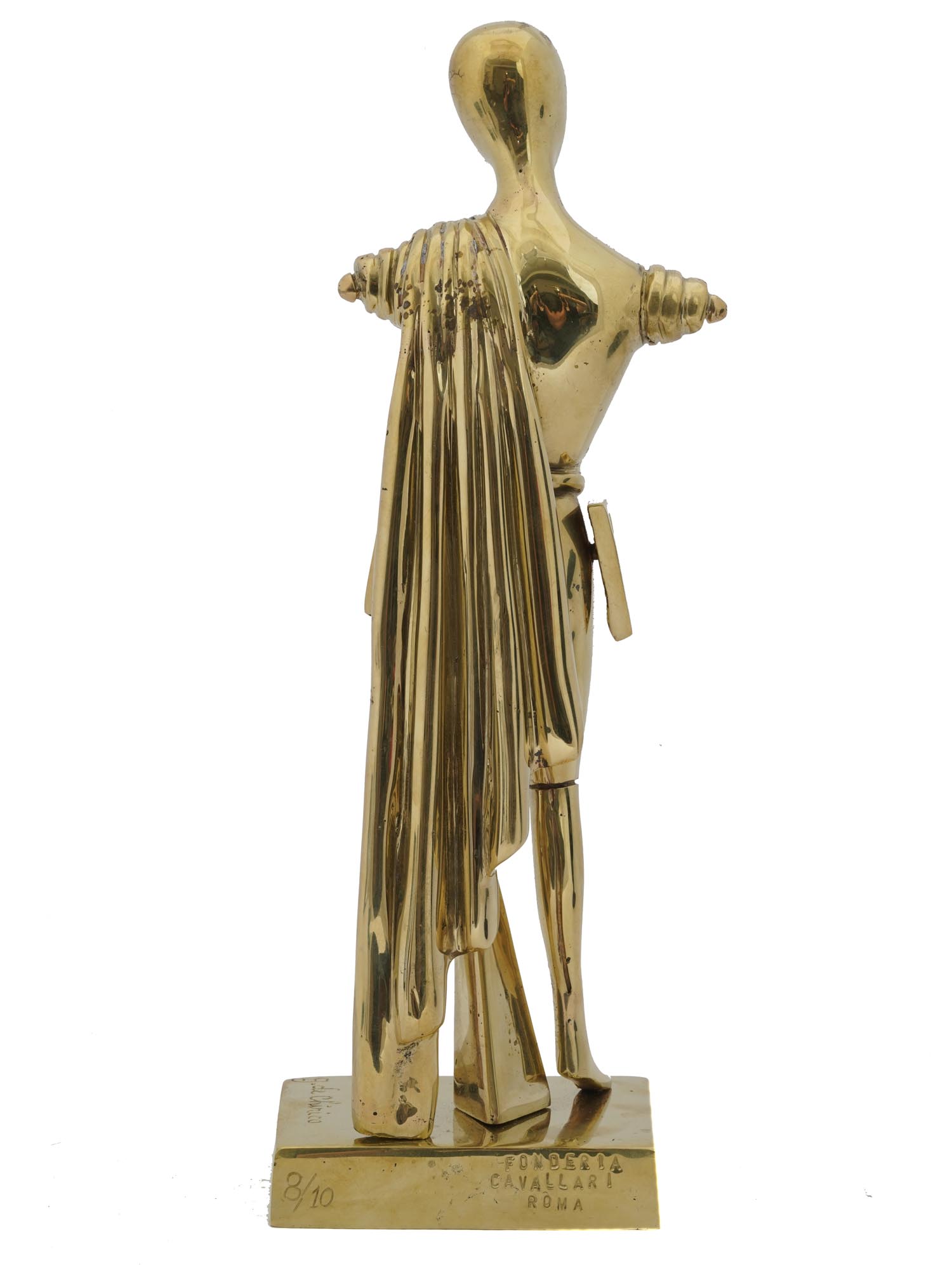 BRONZE TROVATORE SCULPTURE BY GIORGIO DE CHIRICO PIC-5